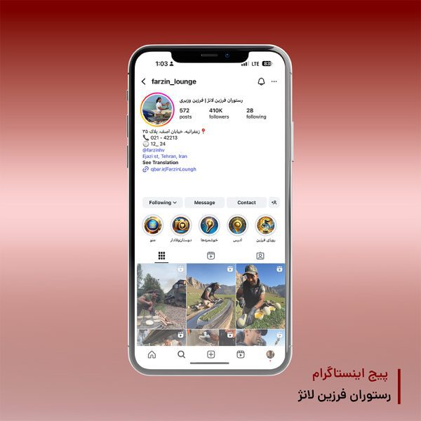 اینستاگرام فرزین لانژ
