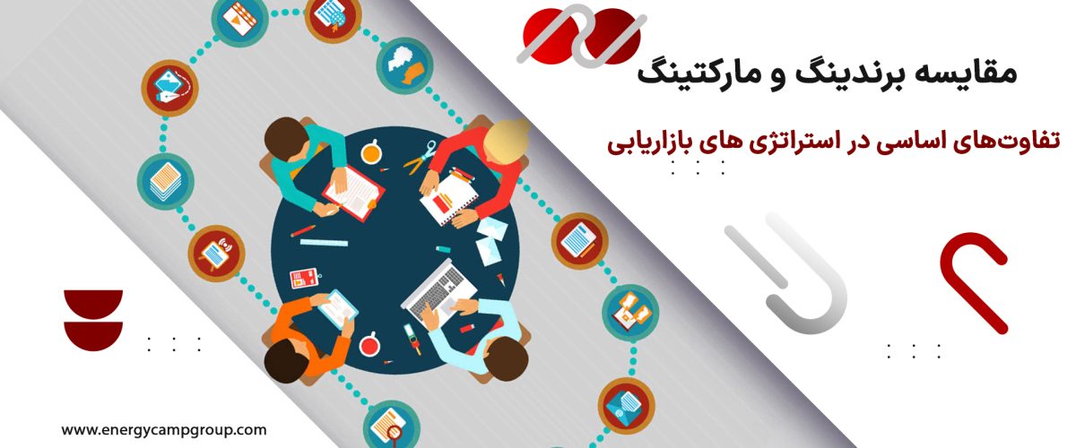 تفاوت برندینگ و مارکتینگ: راهنمای جامع برای کسب‌ و کار ها